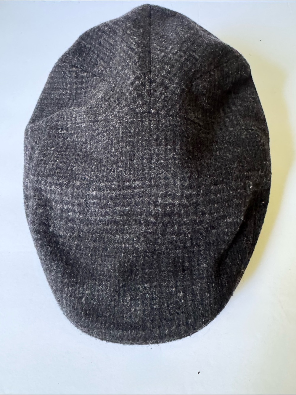 Bailey Of Hollywood Hat Flat Cap Fitted Mens 9”x9” Black Wool Tweed Lined